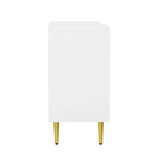 Mobile TV – Grigio/Bianco, 2 ante, Adatto per TV fino a 55"