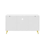 Mobile TV – Grigio/Bianco, 2 ante, Adatto per TV fino a 55"