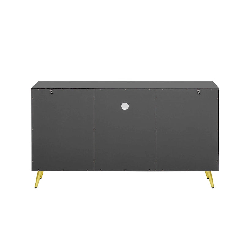 Mobile TV – Grigio/Bianco, 2 ante, Adatto per TV fino a 55"