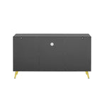 Mobile TV – Grigio/Bianco, 2 ante, Adatto per TV fino a 55"