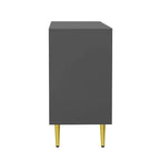 Mobile TV – Grigio/Bianco, 2 ante, Adatto per TV fino a 55"