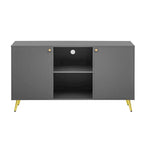 Mobile TV – Grigio/Bianco, 2 ante, Adatto per TV fino a 55"