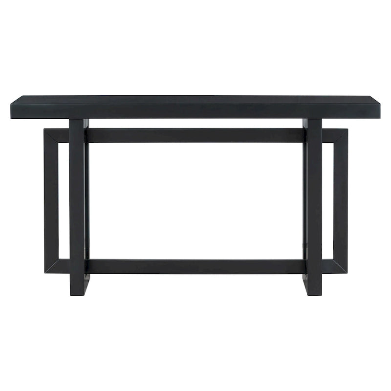 Tavolo consolle grigio / grigio alba / nero, stile minimalista, montaggio per 1 persona