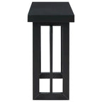 Tavolo consolle grigio / grigio alba / nero, stile minimalista, montaggio per 1 persona