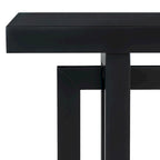 Tavolo consolle grigio / grigio alba / nero, stile minimalista, montaggio per 1 persona
