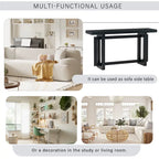 Tavolo consolle grigio / grigio alba / nero, stile minimalista, montaggio per 1 persona
