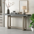 Tavolo consolle grigio / grigio alba / nero, stile minimalista, montaggio per 1 persona