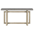 Tavolo consolle grigio / grigio alba / nero, stile minimalista, montaggio per 1 persona