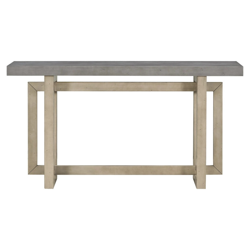 Tavolo consolle grigio / grigio alba / nero, stile minimalista, montaggio per 1 persona