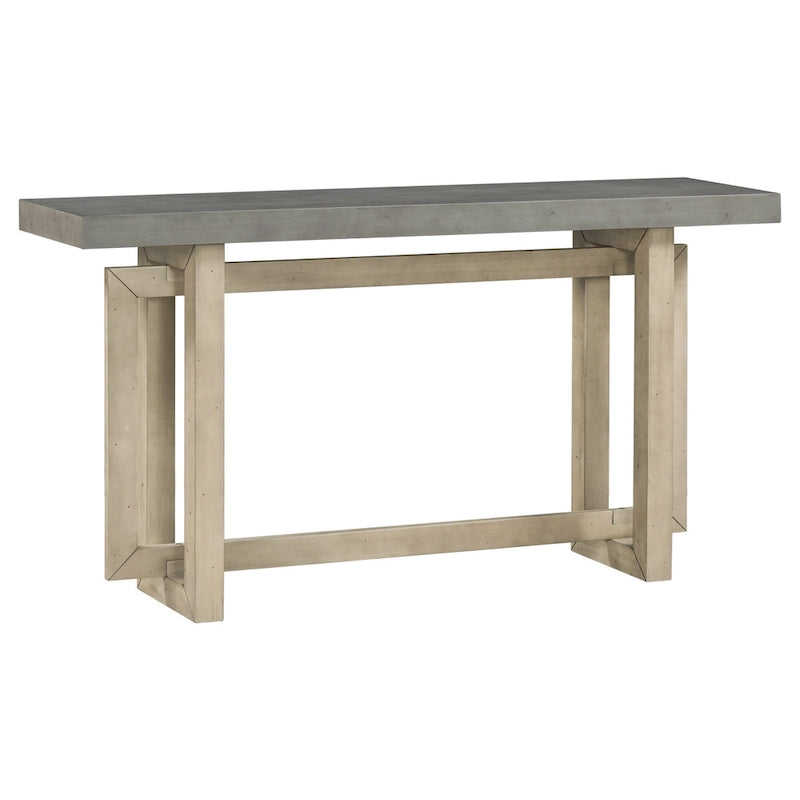 Tavolo consolle grigio / grigio alba / nero, stile minimalista, montaggio per 1 persona