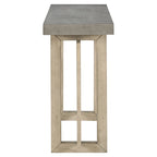 Tavolo consolle grigio / grigio alba / nero, stile minimalista, montaggio per 1 persona