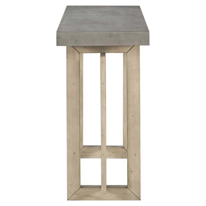 Tavolo consolle grigio / grigio alba / nero, stile minimalista, montaggio per 1 persona