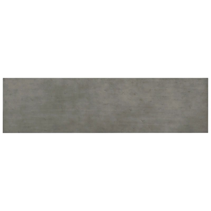 Tavolo consolle grigio / grigio alba / nero, stile minimalista, montaggio per 1 persona