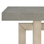 Tavolo consolle grigio / grigio alba / nero, stile minimalista, montaggio per 1 persona