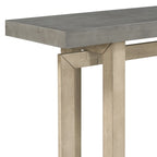 Tavolo consolle grigio / grigio alba / nero, stile minimalista, montaggio per 1 persona
