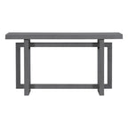 Tavolo consolle grigio / grigio alba / nero, stile minimalista, montaggio per 1 persona