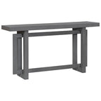 Tavolo consolle grigio / grigio alba / nero, stile minimalista, montaggio per 1 persona