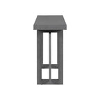 Tavolo consolle grigio / grigio alba / nero, stile minimalista, montaggio per 1 persona