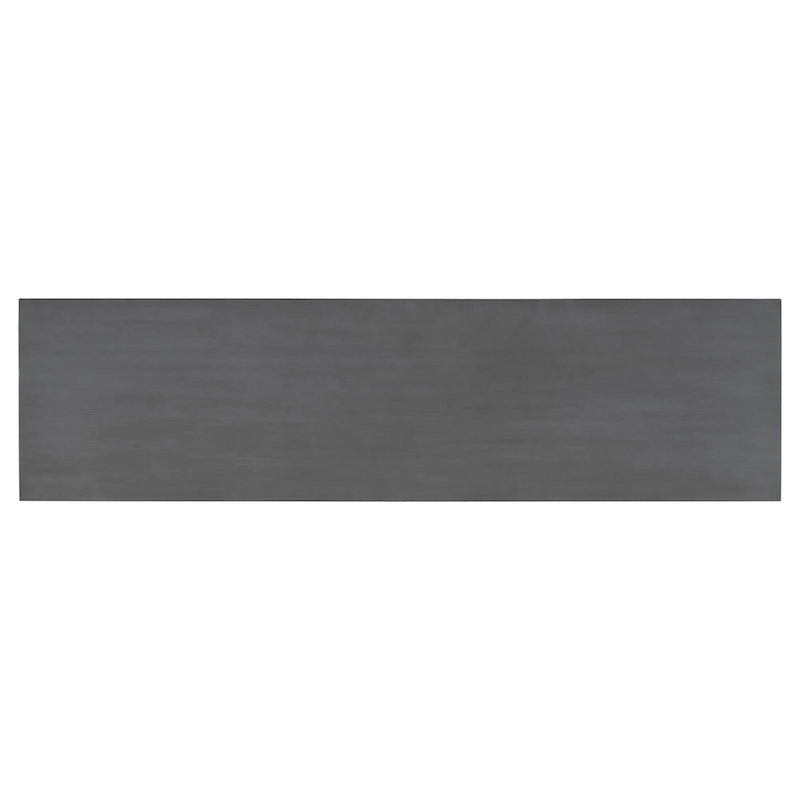 Tavolo consolle grigio / grigio alba / nero, stile minimalista, montaggio per 1 persona