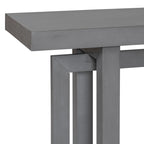 Tavolo consolle grigio / grigio alba / nero, stile minimalista, montaggio per 1 persona