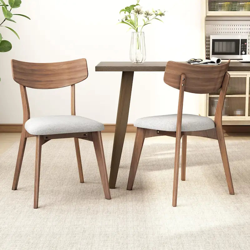 Set da pranzo di metà secolo marrone e grigio / marrone e beige, 7 pezzi (1 tavolo + 6 sedie)