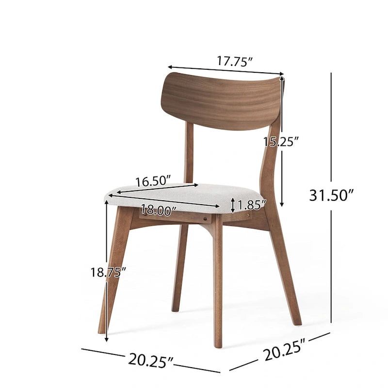 Set da pranzo di metà secolo marrone e grigio / marrone e beige, 7 pezzi (1 tavolo + 6 sedie)