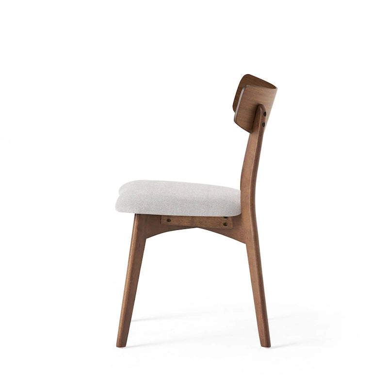 Set da pranzo di metà secolo marrone e grigio / marrone e beige, 7 pezzi (1 tavolo + 6 sedie)