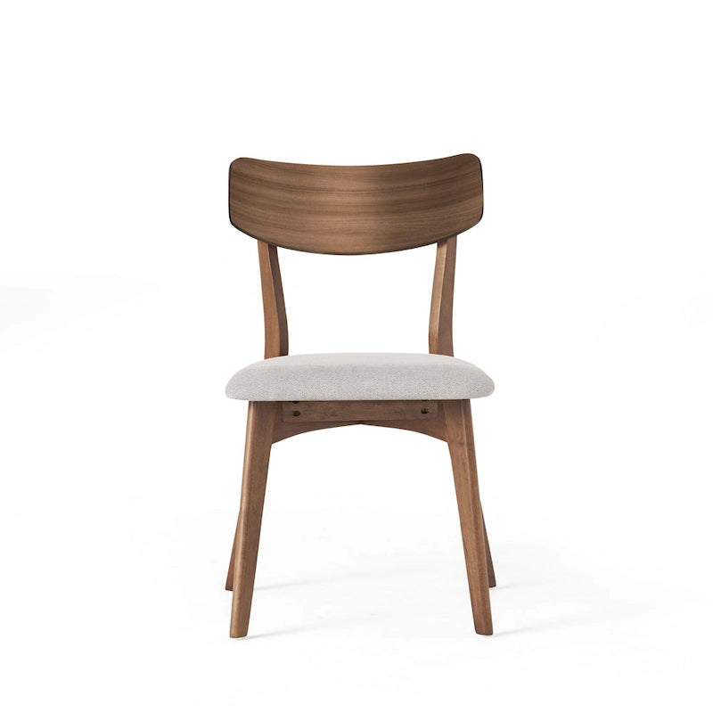 Set da pranzo di metà secolo marrone e grigio / marrone e beige, 7 pezzi (1 tavolo + 6 sedie)