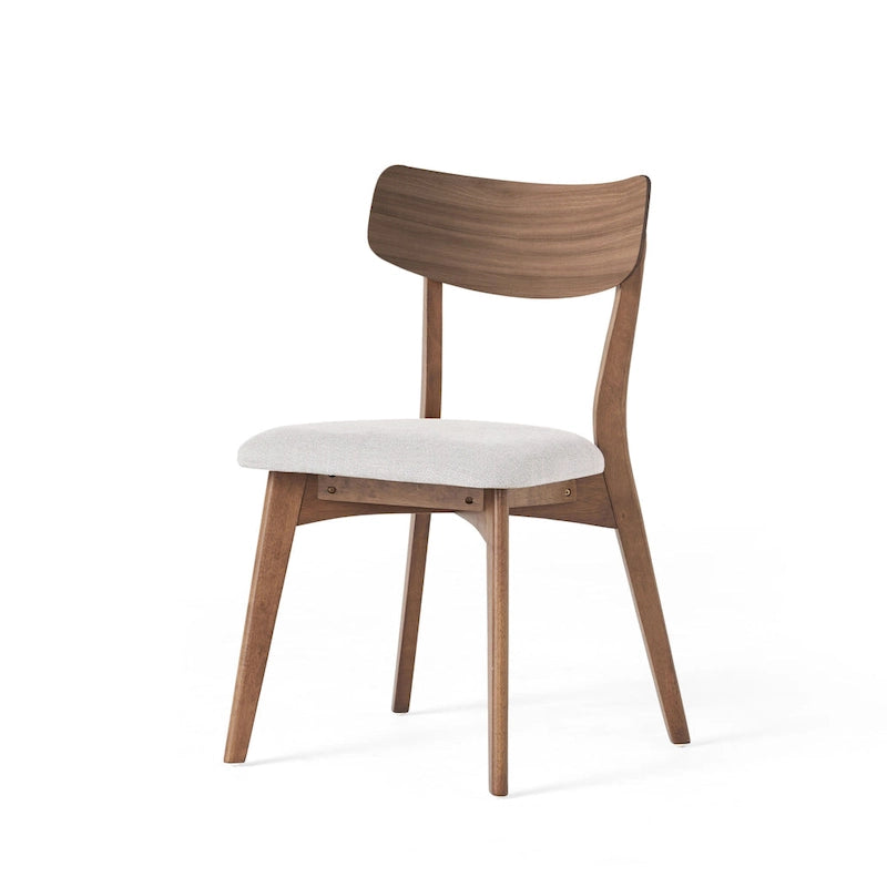 Set da pranzo di metà secolo marrone e grigio / marrone e beige, 7 pezzi (1 tavolo + 6 sedie)