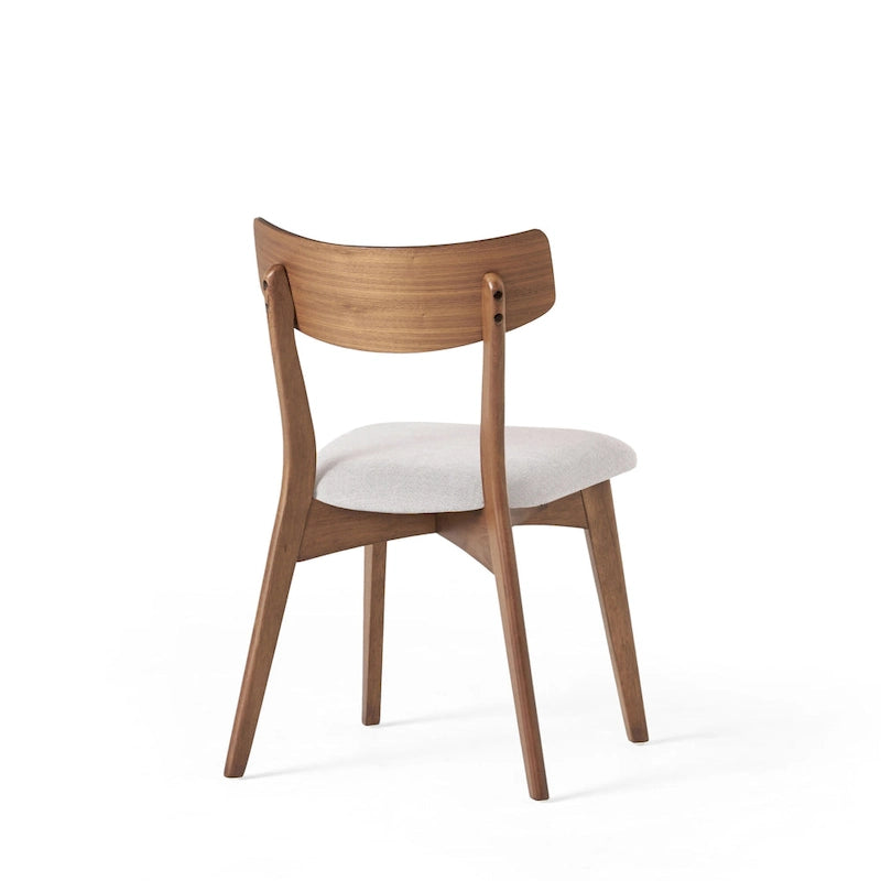 Set da pranzo di metà secolo marrone e grigio / marrone e beige, 7 pezzi (1 tavolo + 6 sedie)