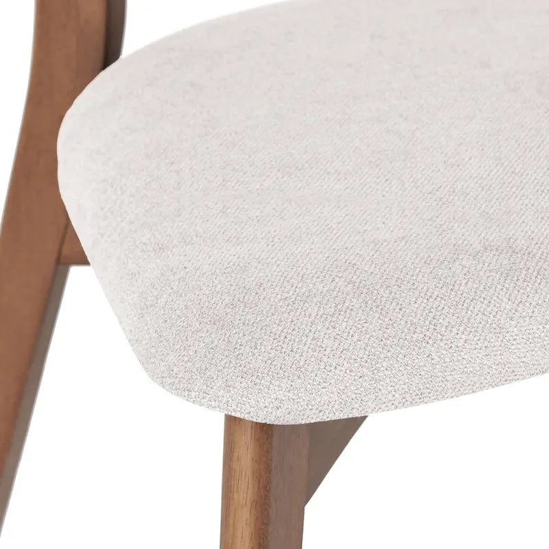 Set da pranzo di metà secolo marrone e grigio / marrone e beige, 7 pezzi (1 tavolo + 6 sedie)