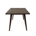 Set da pranzo di metà secolo marrone e grigio / marrone e beige, 7 pezzi (1 tavolo + 6 sedie)