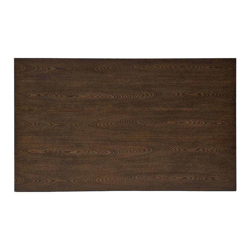 Set da pranzo di metà secolo marrone e grigio / marrone e beige, 7 pezzi (1 tavolo + 6 sedie)