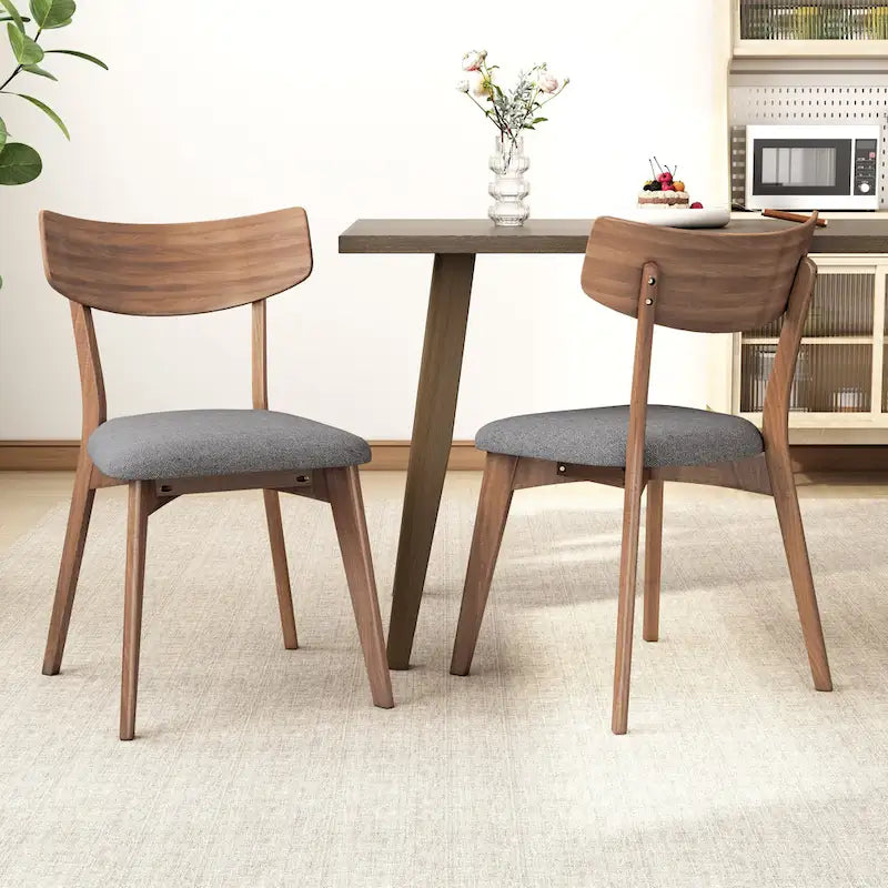 Set da pranzo di metà secolo marrone e grigio / marrone e beige, 7 pezzi (1 tavolo + 6 sedie)