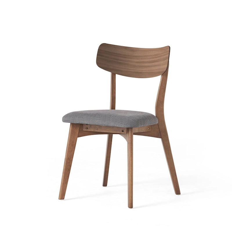 Set da pranzo di metà secolo marrone e grigio / marrone e beige, 7 pezzi (1 tavolo + 6 sedie)