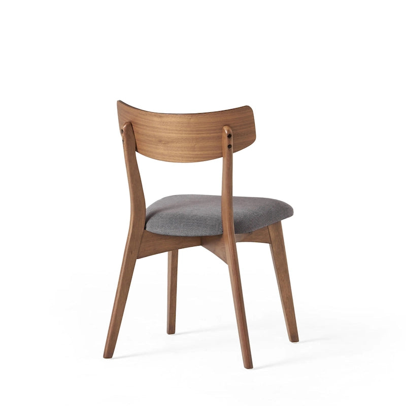 Set da pranzo di metà secolo marrone e grigio / marrone e beige, 7 pezzi (1 tavolo + 6 sedie)
