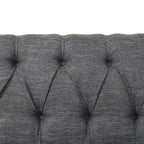 Beige / Antracite / Marrone Scuro / Marrone Cognac, Tessuto e Ecopelle, Divanetto Imbottito Contemporaneo, 2 Posti
