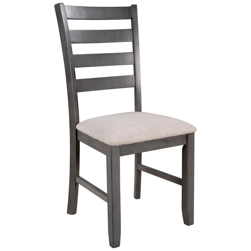 Set da pranzo grigio da 6 pezzi, 6 posti