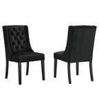 Sedie da pranzo Baronet in velluto performante - Set di 2