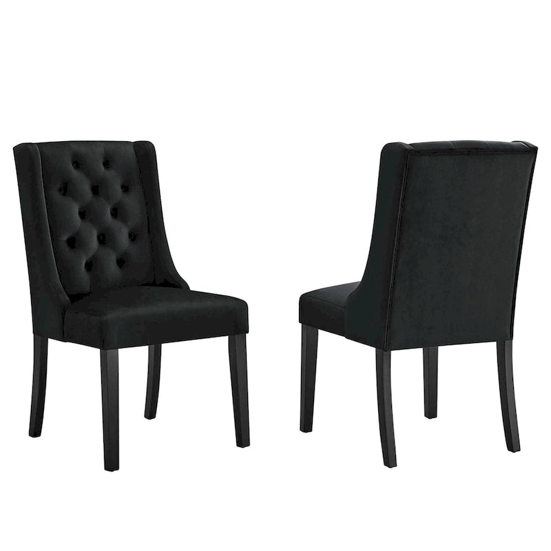 Sedie da pranzo Baronet in velluto performante - Set di 2