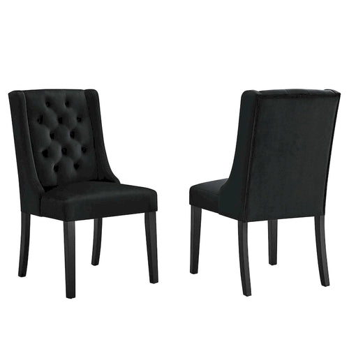 Sedie da pranzo Baronet in velluto performante - Set di 2