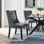 Sedie da pranzo Baronet in velluto performante - Set di 2