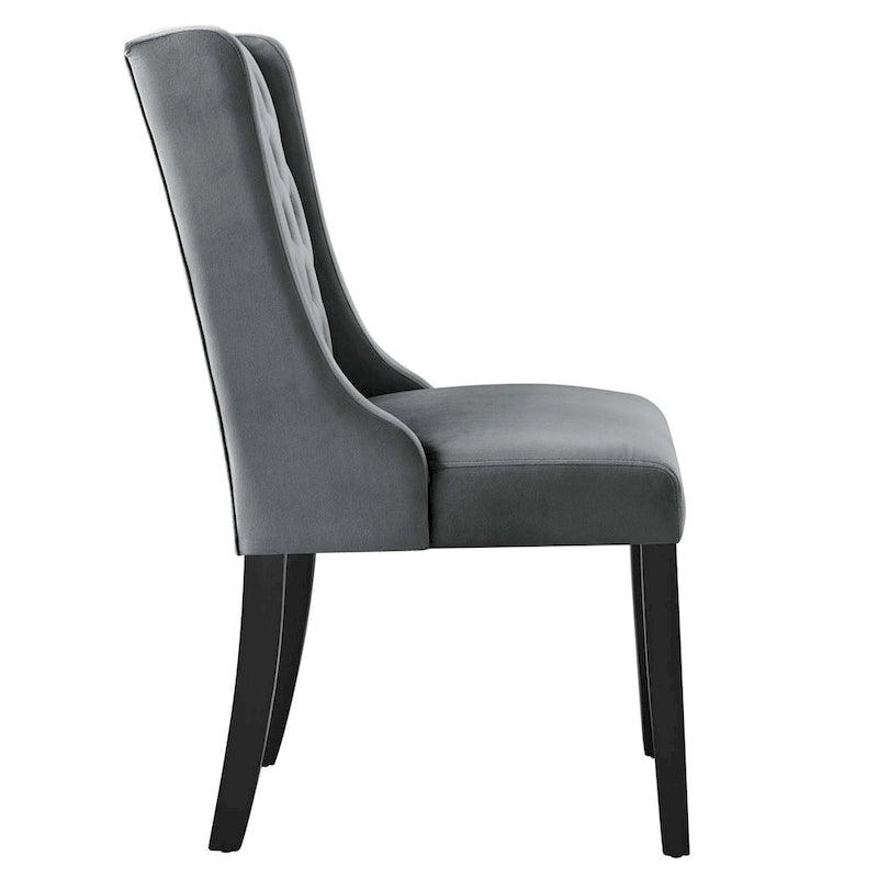 Sedie da pranzo Baronet in velluto performante - Set di 2