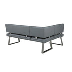 Nook Grigio Reversibile, Posto Singolo, Altezza Tavolo