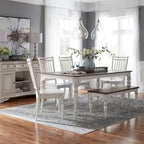Servizio da pranzo Antique White da 6 pezzi per 6 persone