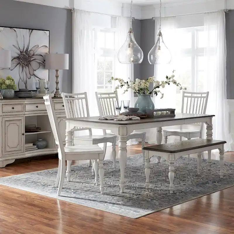 Servizio da pranzo Antique White da 6 pezzi per 6 persone