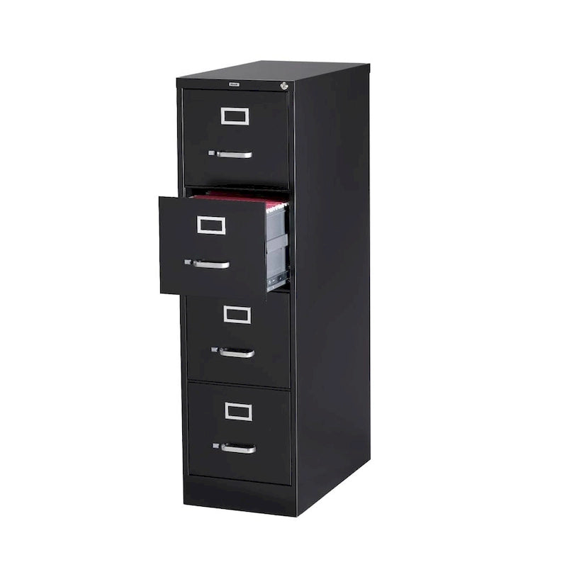 Classificatore verticale a 4 cassetti per documenti formato Letter, beige/nero/grigio, 1 persona