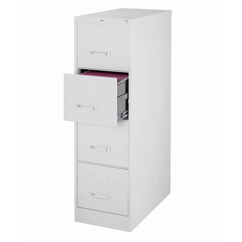 Classificatore verticale a 4 cassetti per documenti formato Letter, beige/nero/grigio, 1 persona