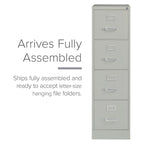 Classificatore verticale a 4 cassetti per documenti formato Letter, beige/nero/grigio, 1 persona