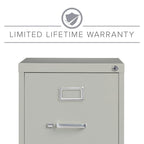 Classificatore verticale a 4 cassetti per documenti formato Letter, beige/nero/grigio, 1 persona